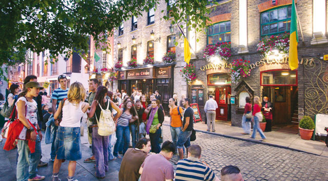 Barrio del Temple Bar en Dublin